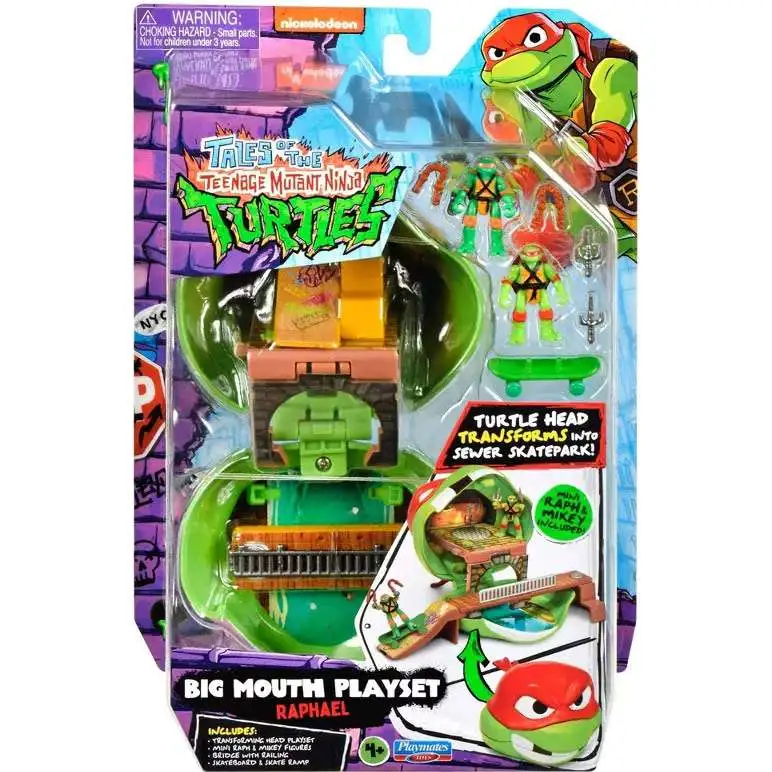Teenage Mutant Ninja Turtles Tales of the TMNT Big Mouth Raphael Micro Playset