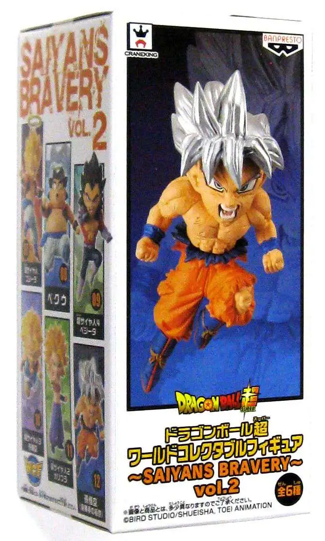 Dragon Ball Super WCF Saiyans Bravery Vol. 2 Ultra Instinct Son Goku  2.8-Inch Collectible PVC Figure