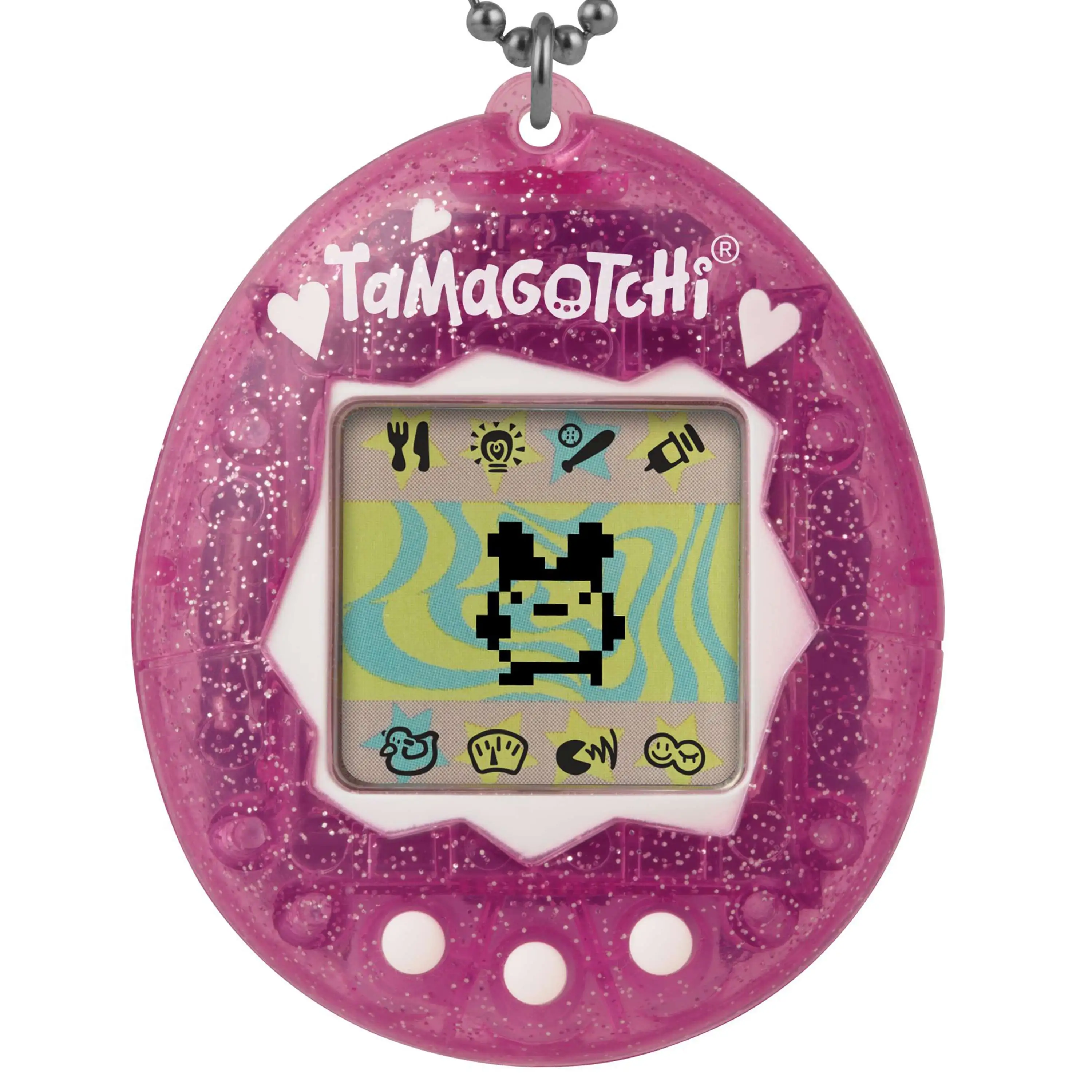 Tamagotchi The Original Gen 1 Pink Glitter Virtual Pet (Pre-Order ships April)