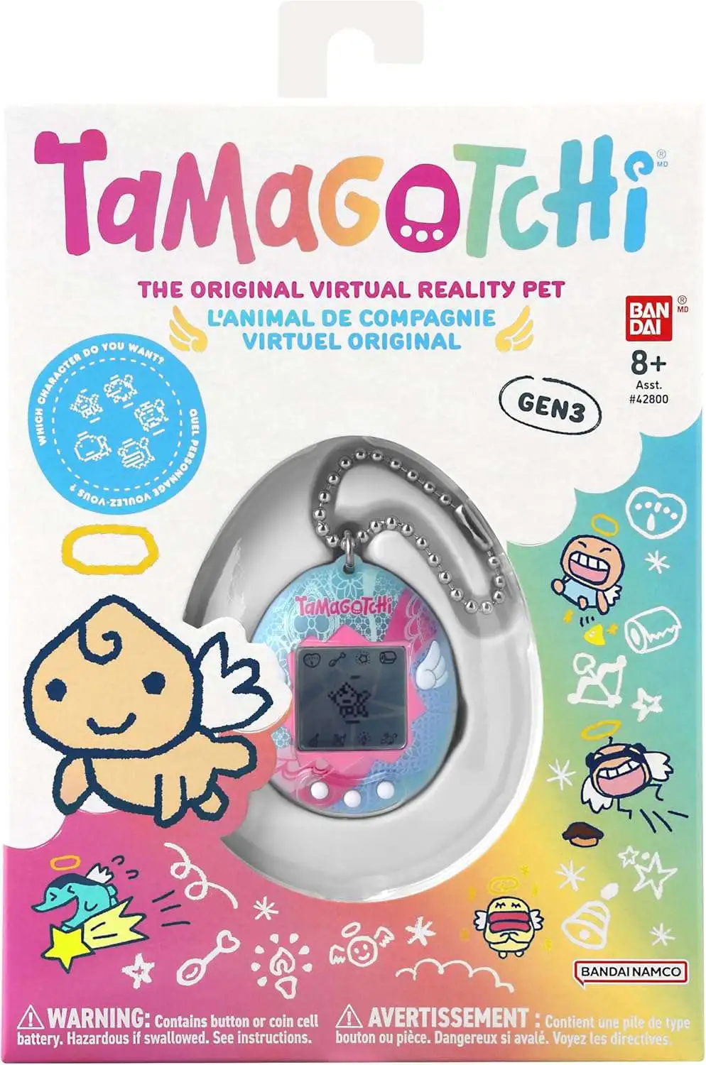 Tamagotchi The Original Gen 3 Angel Lace Virtual Pet