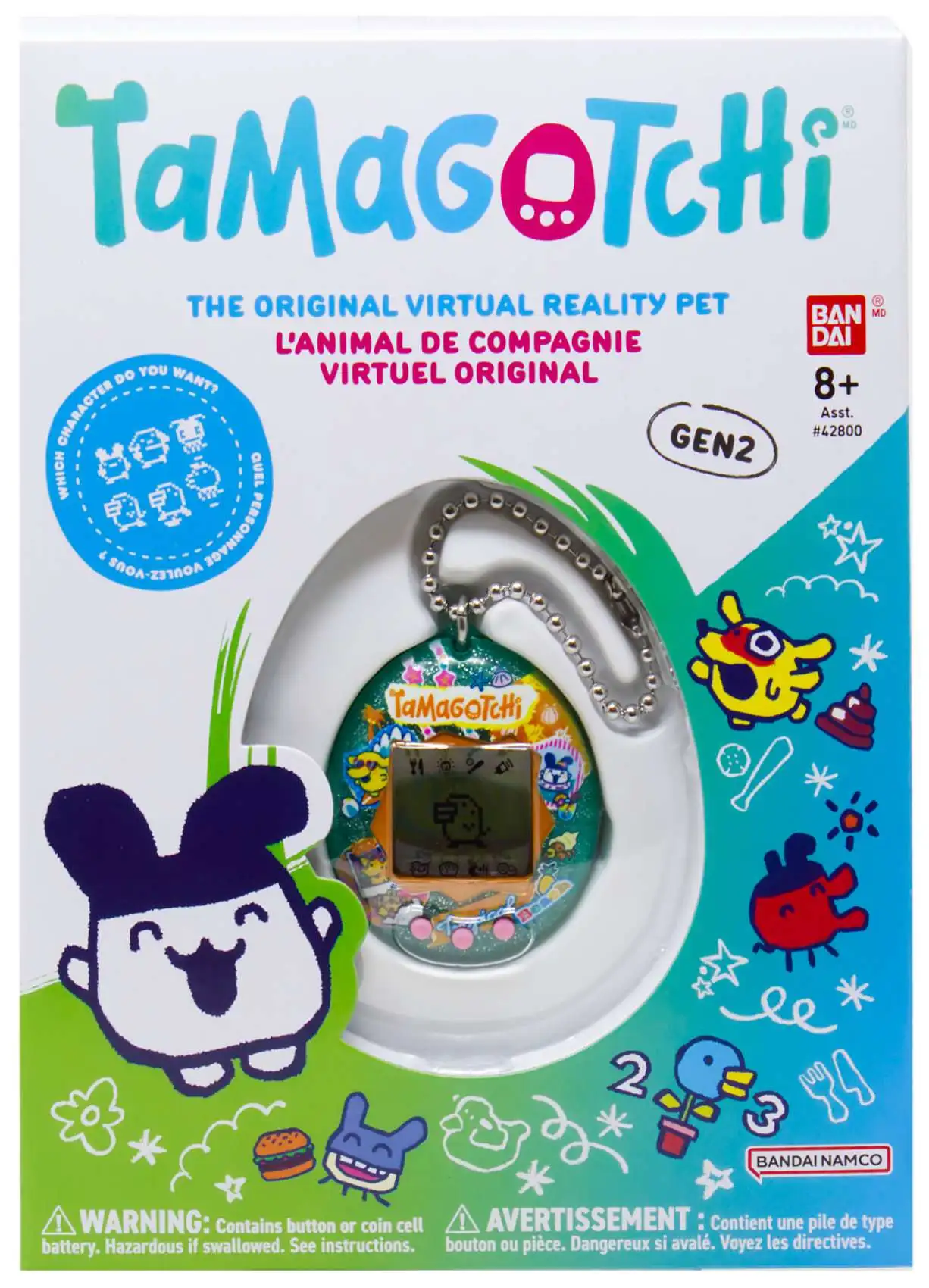 Tamagotchi The Original Gen 2 Tropical Beach 1.5 Virtual Pet Toy