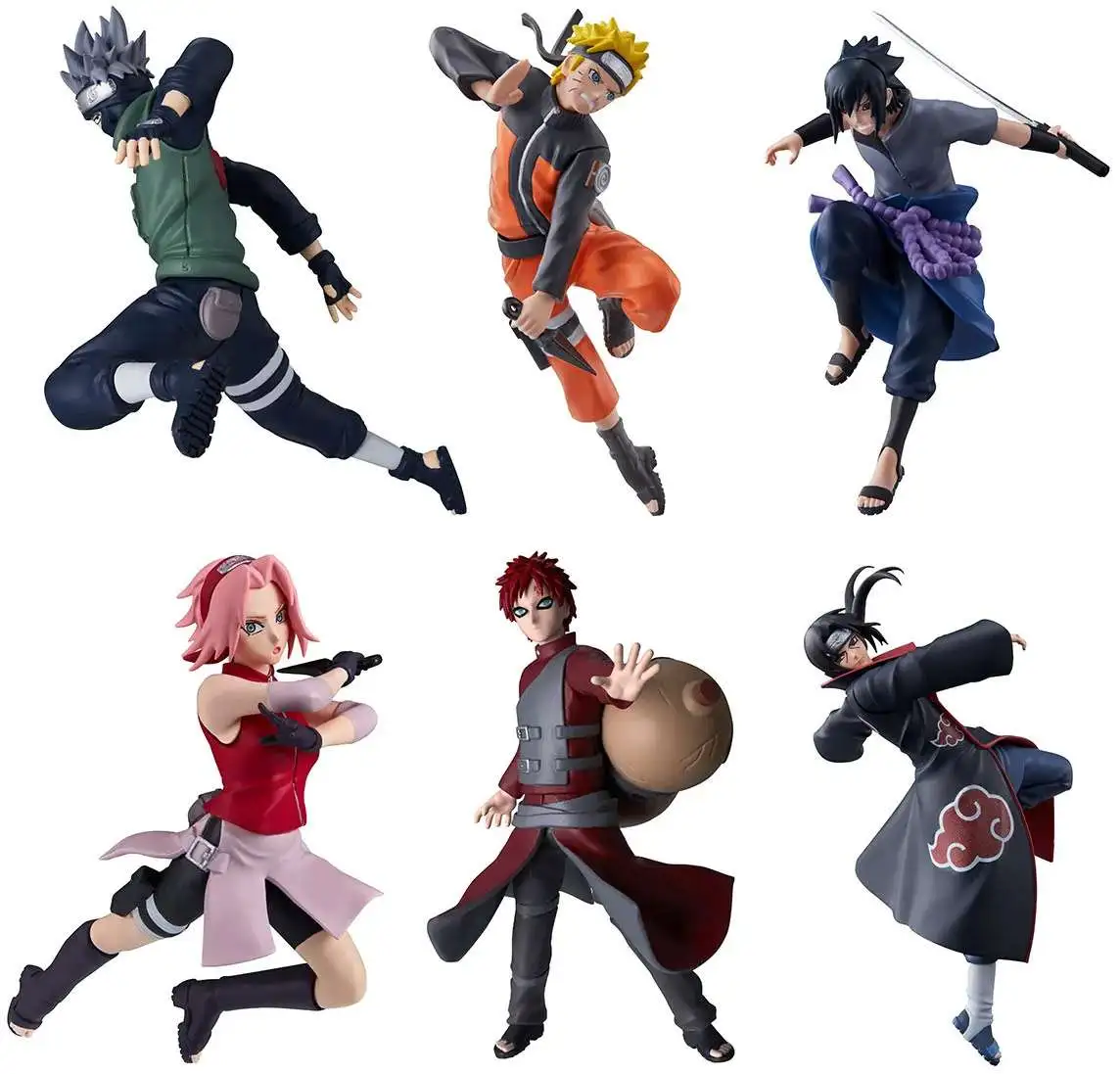 Naruto Gashapon Great Posing Figures Mystery Box [24 Packs]