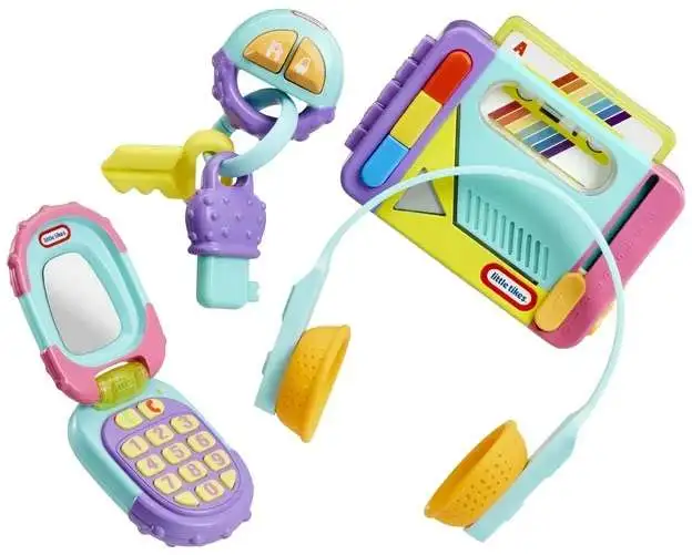 Little Tikes Groovy Grippin' Keys, Rainbow Remix Music Player & Cool Countin' Flip Phone