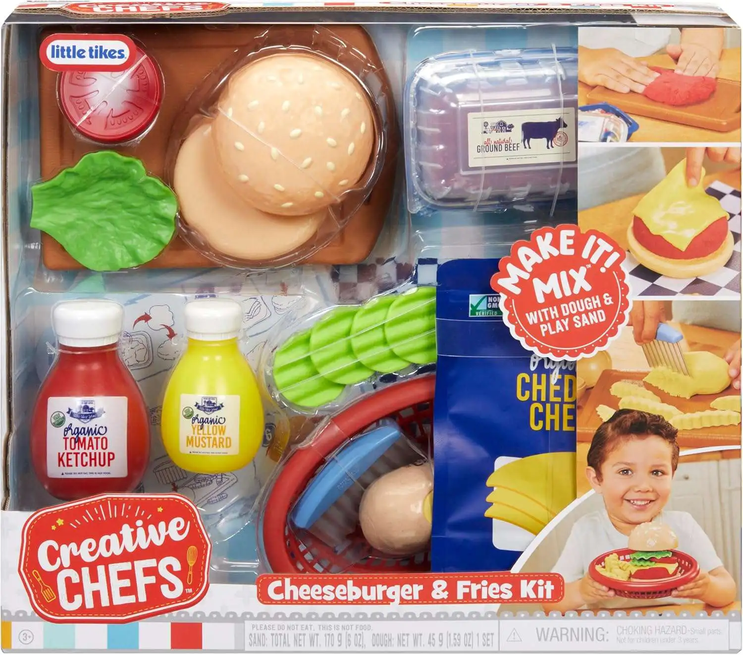 Little Tikes Creative Chefs Cheeseburger & Fries Kis Playset
