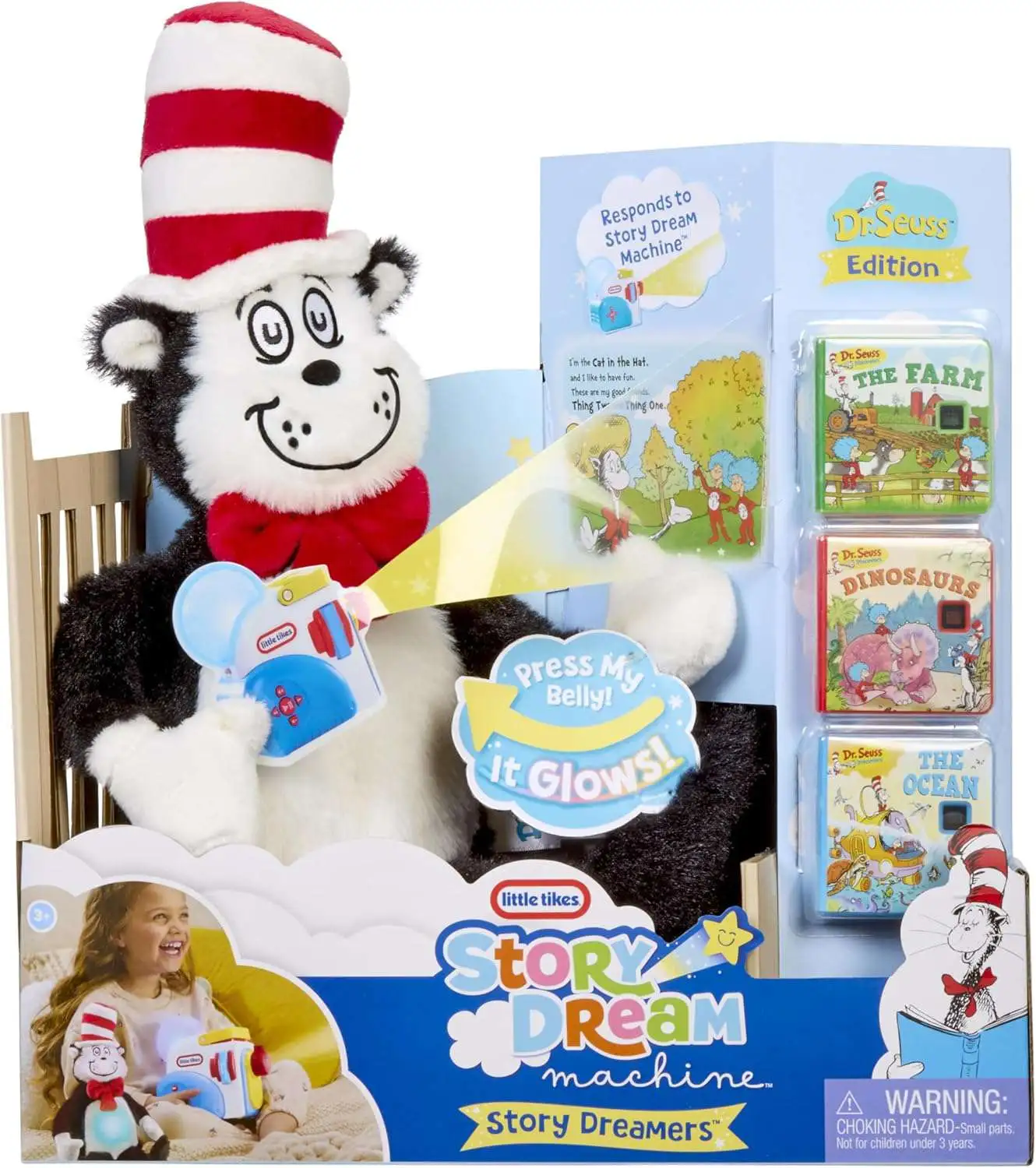 Little Tikes Story Dream Machine Story Dreamers Dr. Seuss Edition Story Pack & Interactive Plush