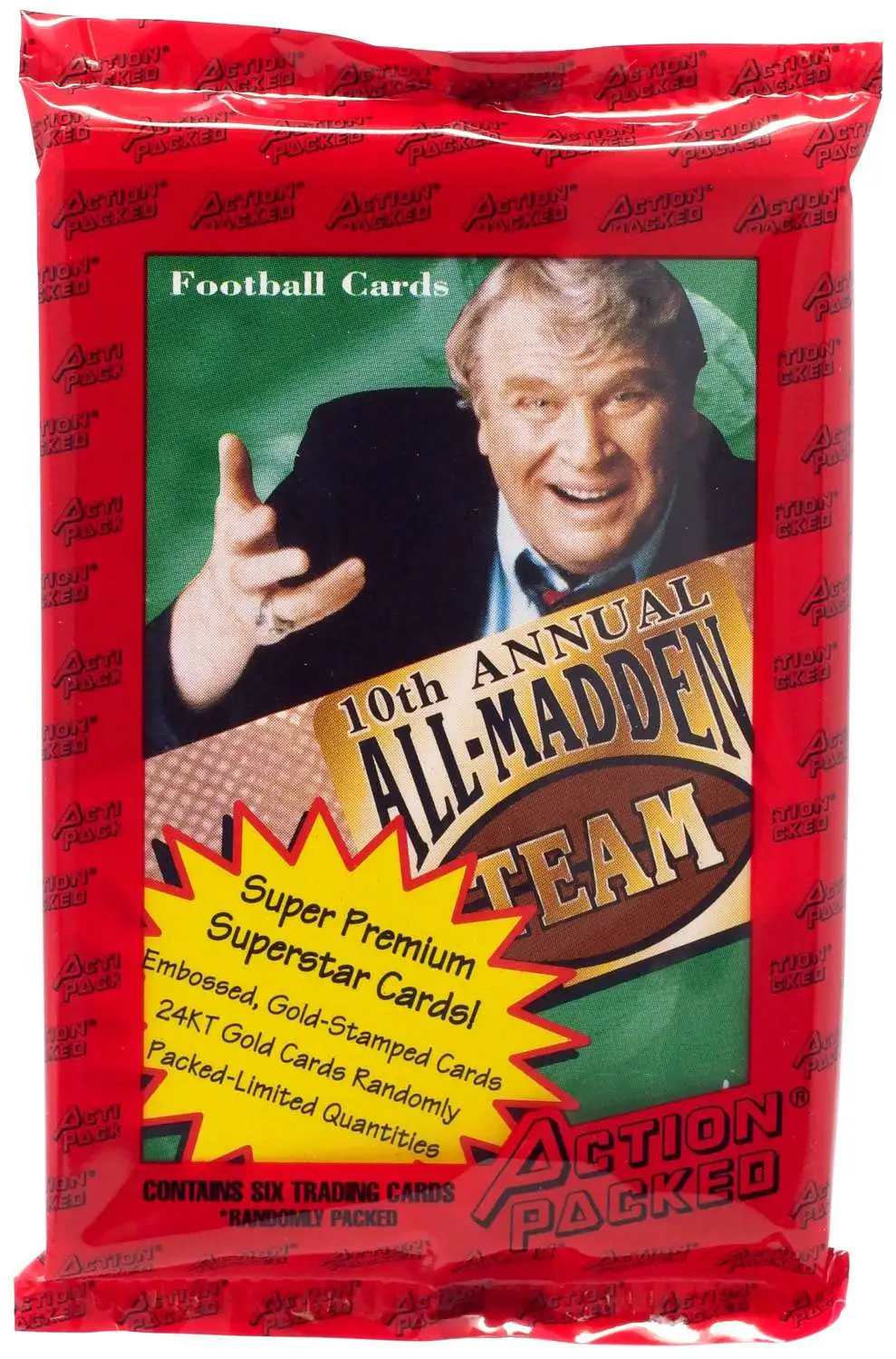 NFL 1994 10th Annual All-Madden Team Trading Card Pack [6 Cards]