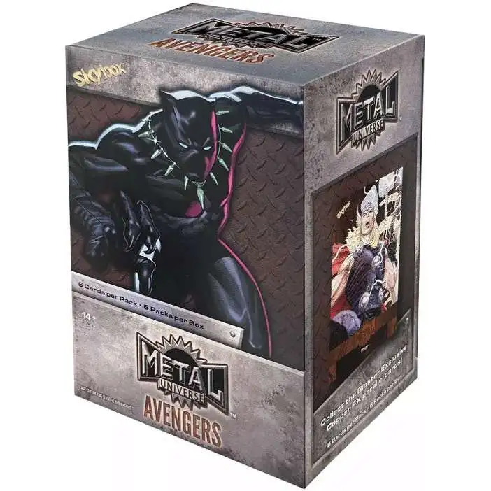 Marvel Metal Universe Avengers Trading Card Box [6 Packs]