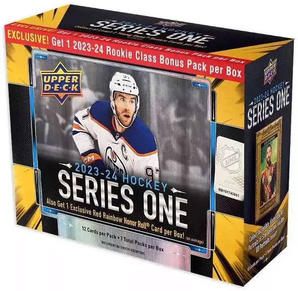 NHL 2023-24 Hockey Series One Trading Card MEGA Box [7 Packs]