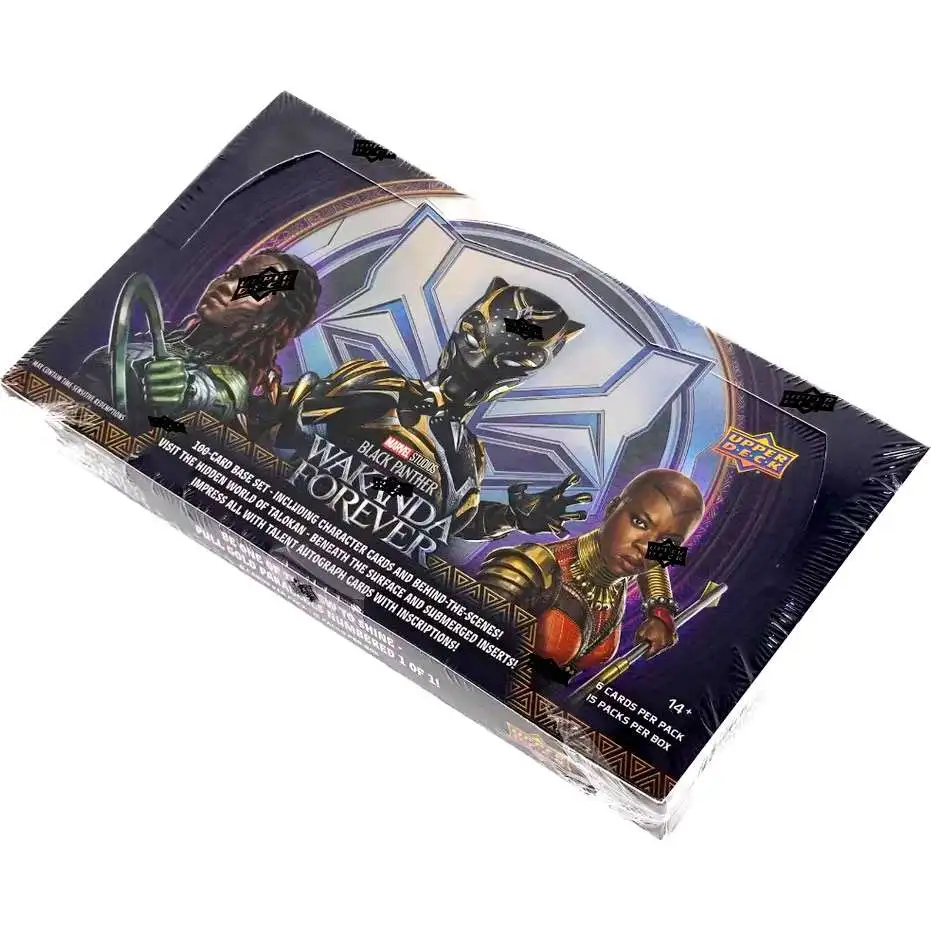Marvel Studios Black Panther Wakanda Forever Trading Card HOBBY Box [2024, 15 Packs]