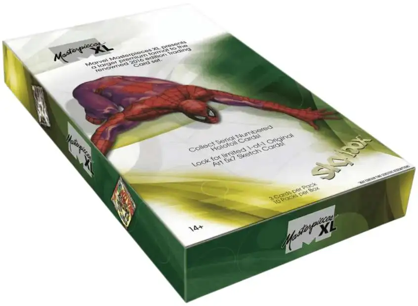 Marvel Masterpieces XL Trading Card HOBBY Box [featuring Joe Jusko, 10 Packs]