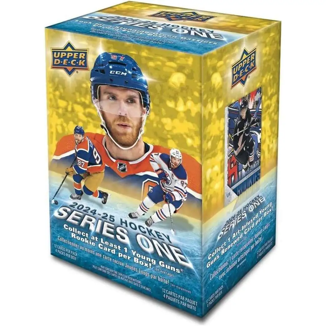 NHL Upper Deck 2024-25 Series 1 Hockey Trading Card BLASTER Box [4 Packs]
