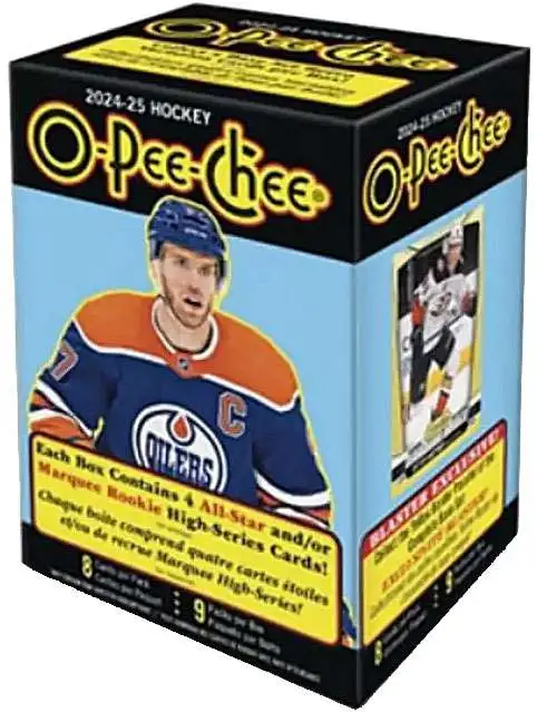 NHL O-Pee-Chee 2024-25 Hockey Trading Card BLASTER Box [9 Packs]