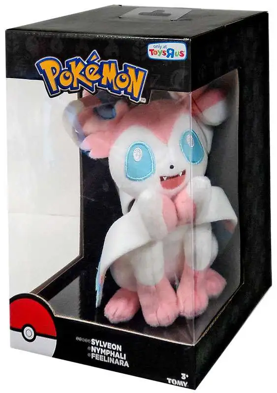 NEW Toys R Us Exclusive Pokemon Tomy Sylveon Plush Stuffed Animal 