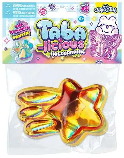 Taba-Licious Curiosities Holographic Shooting Star 3-Inch Squeeze Toy