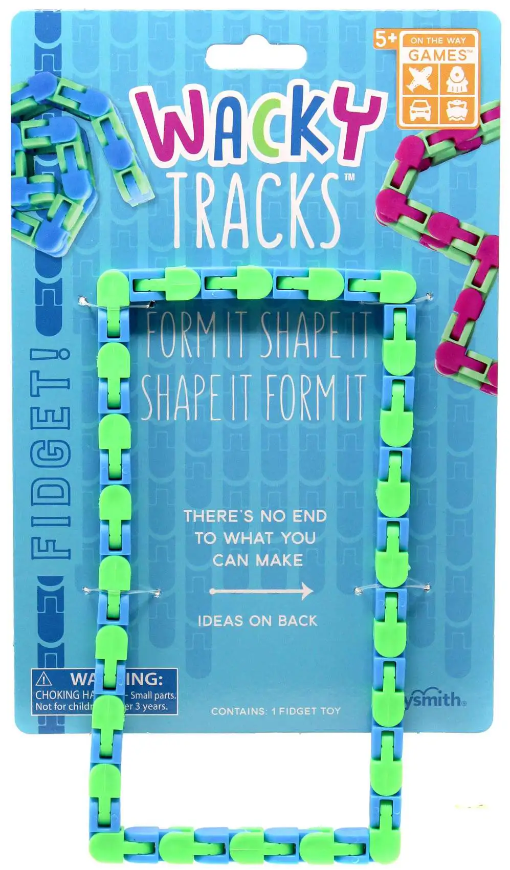 Wacky Tracks Blue & Green Fidget Toy