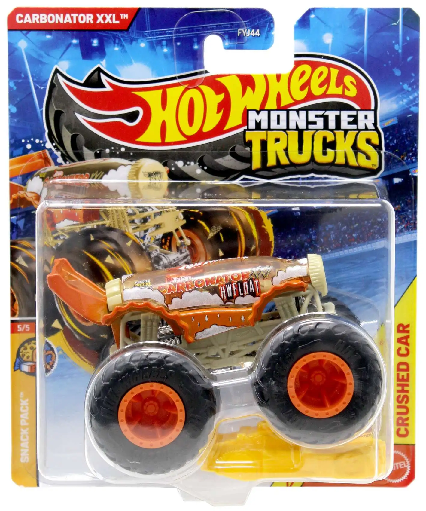 Hot Wheels Monster Trucks Snack Pack Carbonator XXL Diecast Car [Orange]