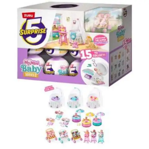 5 Surprise My Mini Baby Series 2 Mystery Box [24 Packs]