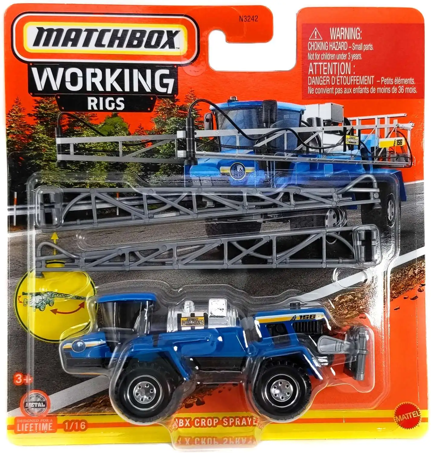 Matchbox Working Rigs MBX Crop Sprayer Diecast Vehicle
