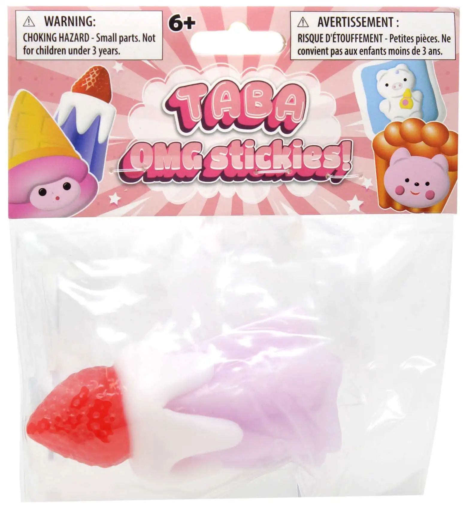 Taba OMG Stickies Food Cake 3.5-Inch Cling Toy