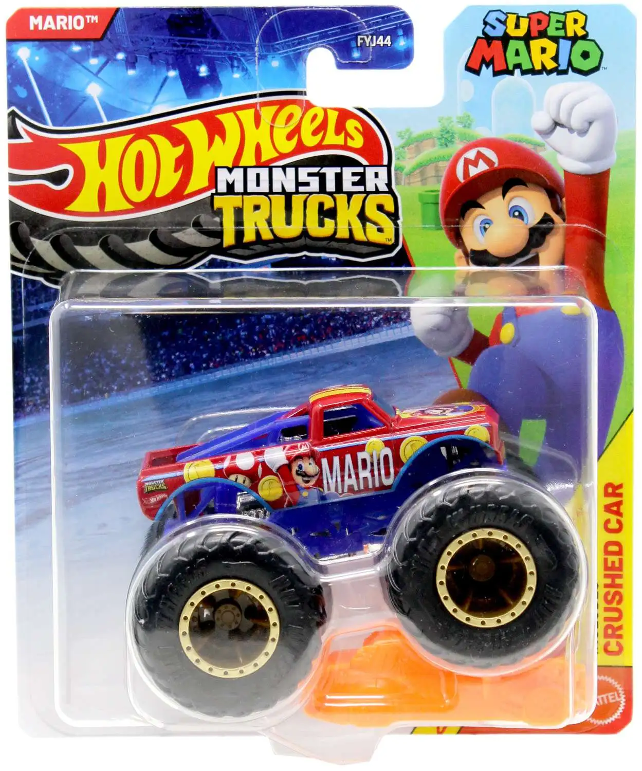 Hot Wheels Monster Trucks Mario Diecast Car