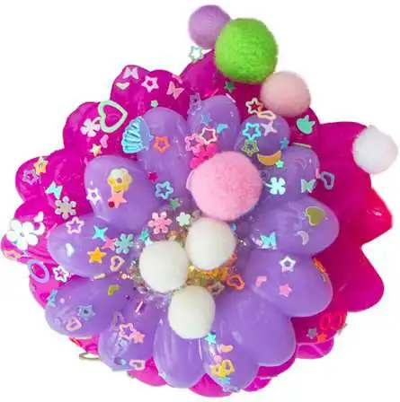 Taba-Licious Flowers Purple & Pink 4-Inch Squeeze Toy