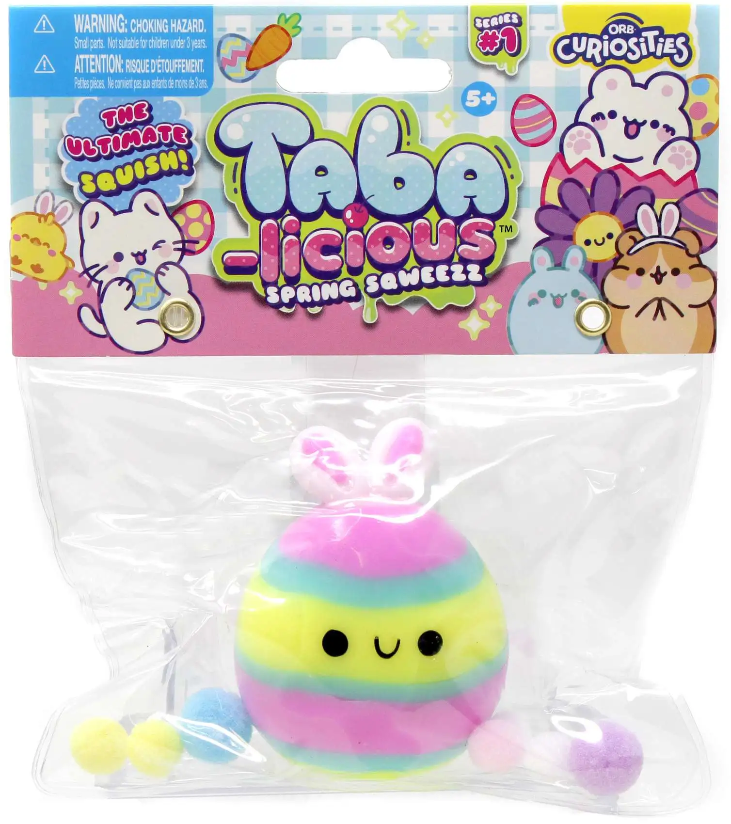 Taba-Licious Spring Sqweezz Easter Egg 3-Inch Squeeze Toy