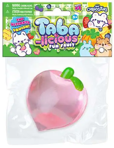 Taba-Licious Fun Fruit Peach 3-Inch Squeeze Toy
