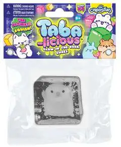 Taba-Licious Glow in the Dark Cubes White Chick 3-Inch Squeeze Toy