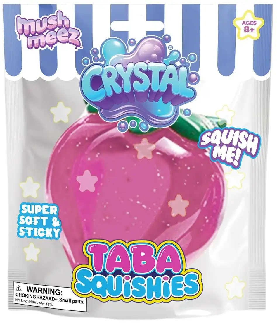 MushMeez Taba Squishies Crystal Strawberry Squeeze Toy