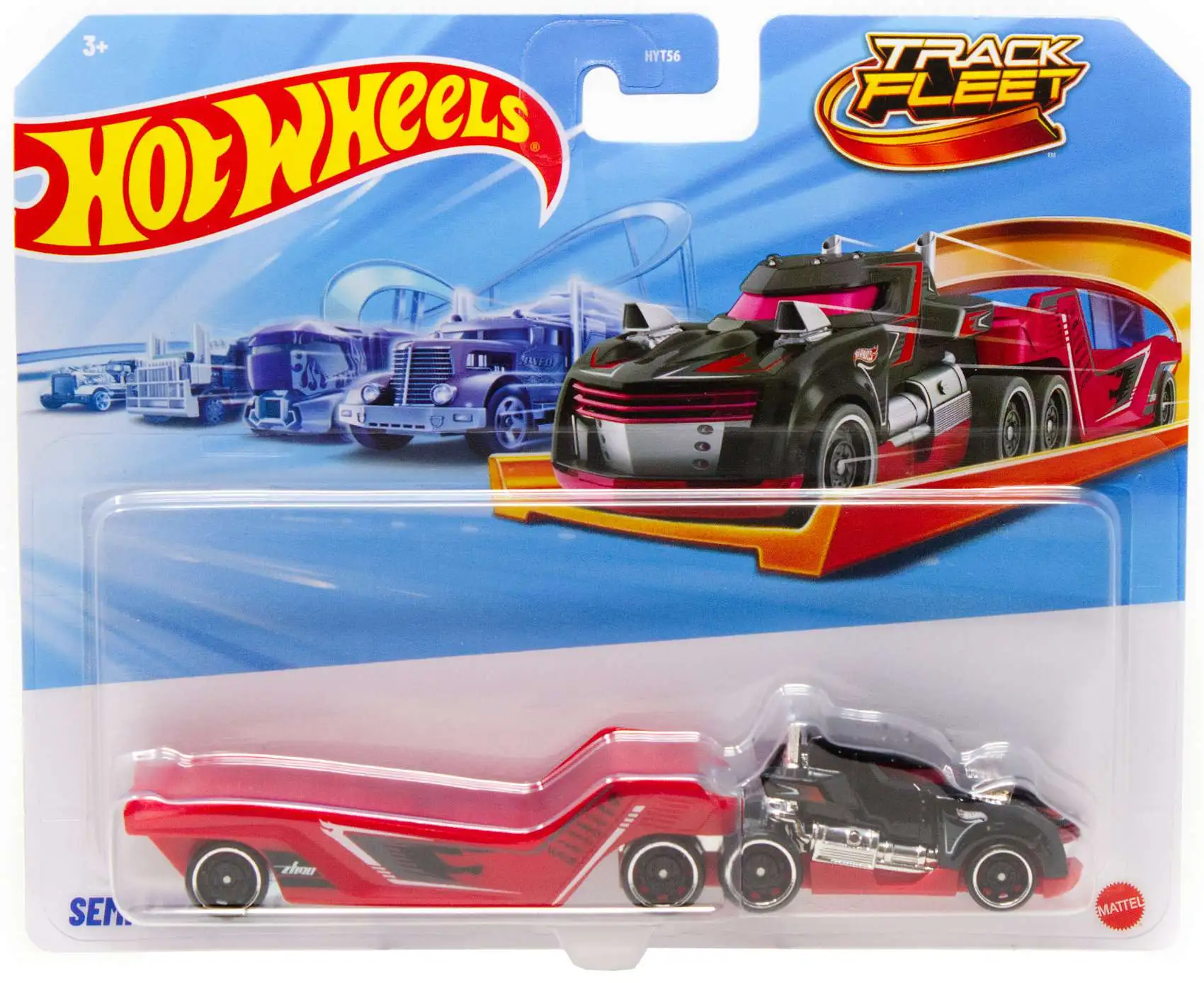 Hot Wheels Track Fleet Semi Twin Mill 164 Die Cast Car Damaged