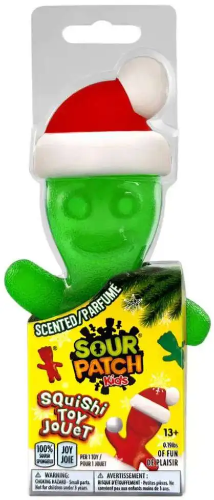Sour Patch Kids Christmas GREEN Squishy Toy
