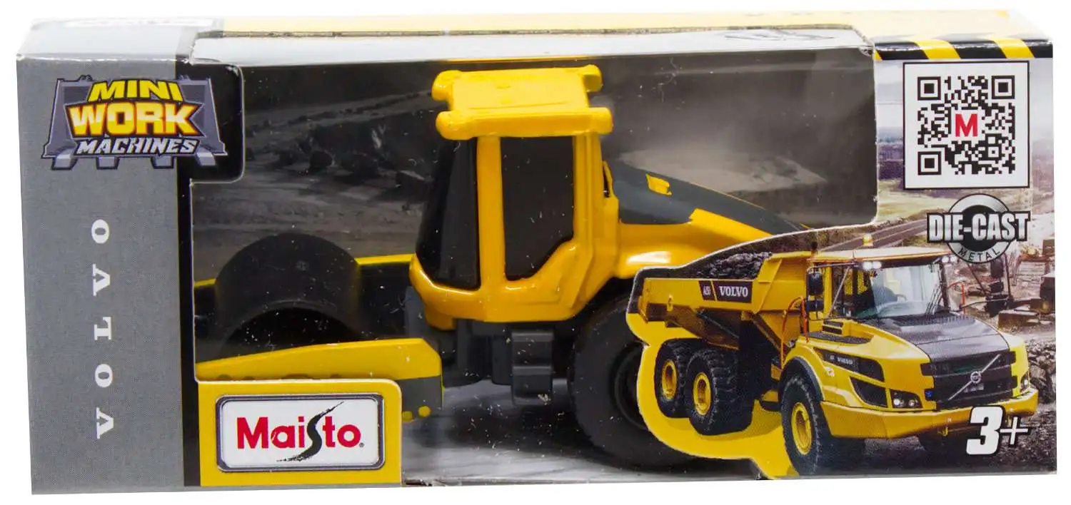 Mini Work Machines Volvo Steam Roller Diecast Vehicle