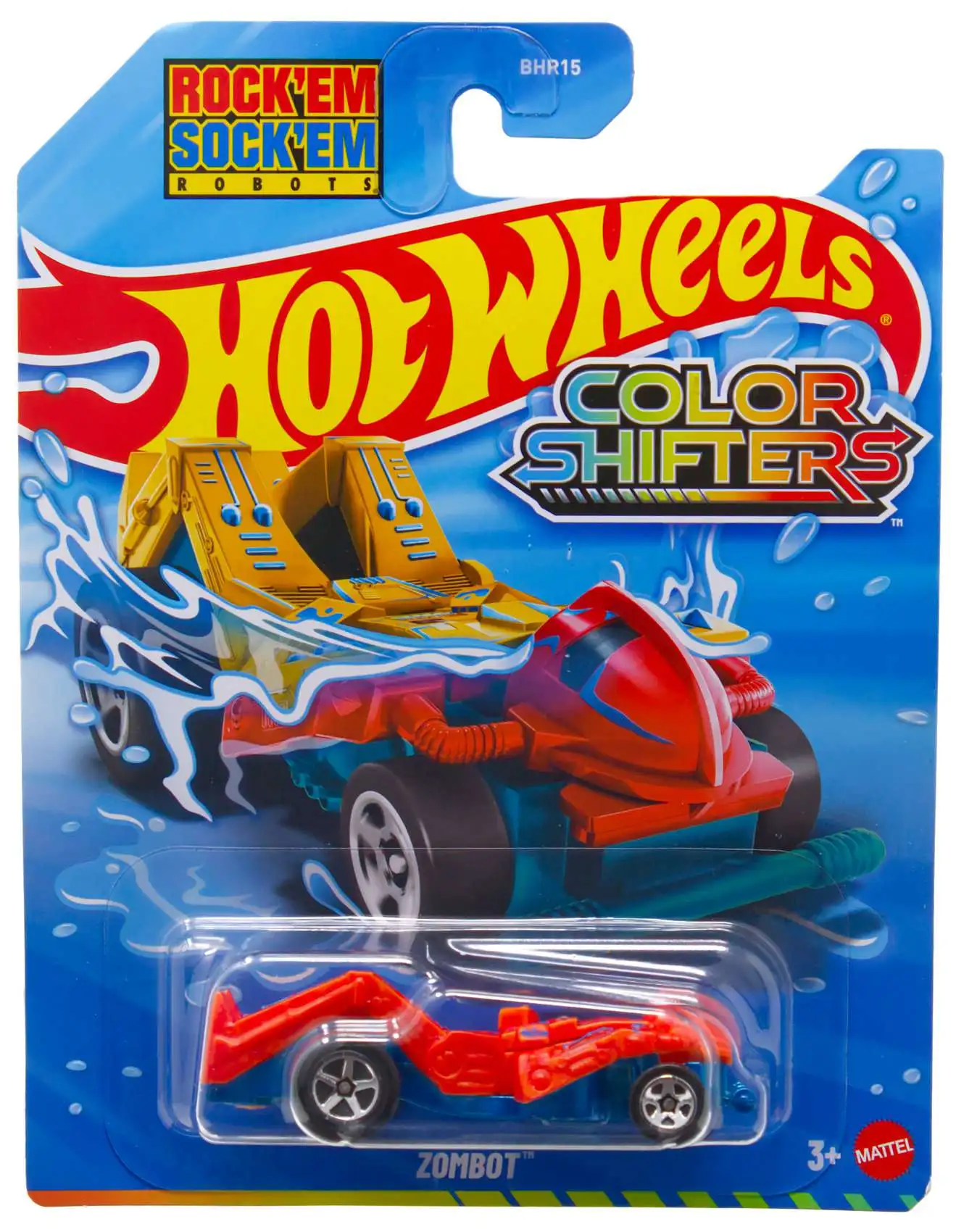 Hot Wheels Rock'Em Sock'Em Robots Color Shifters Zombot Diecast Car