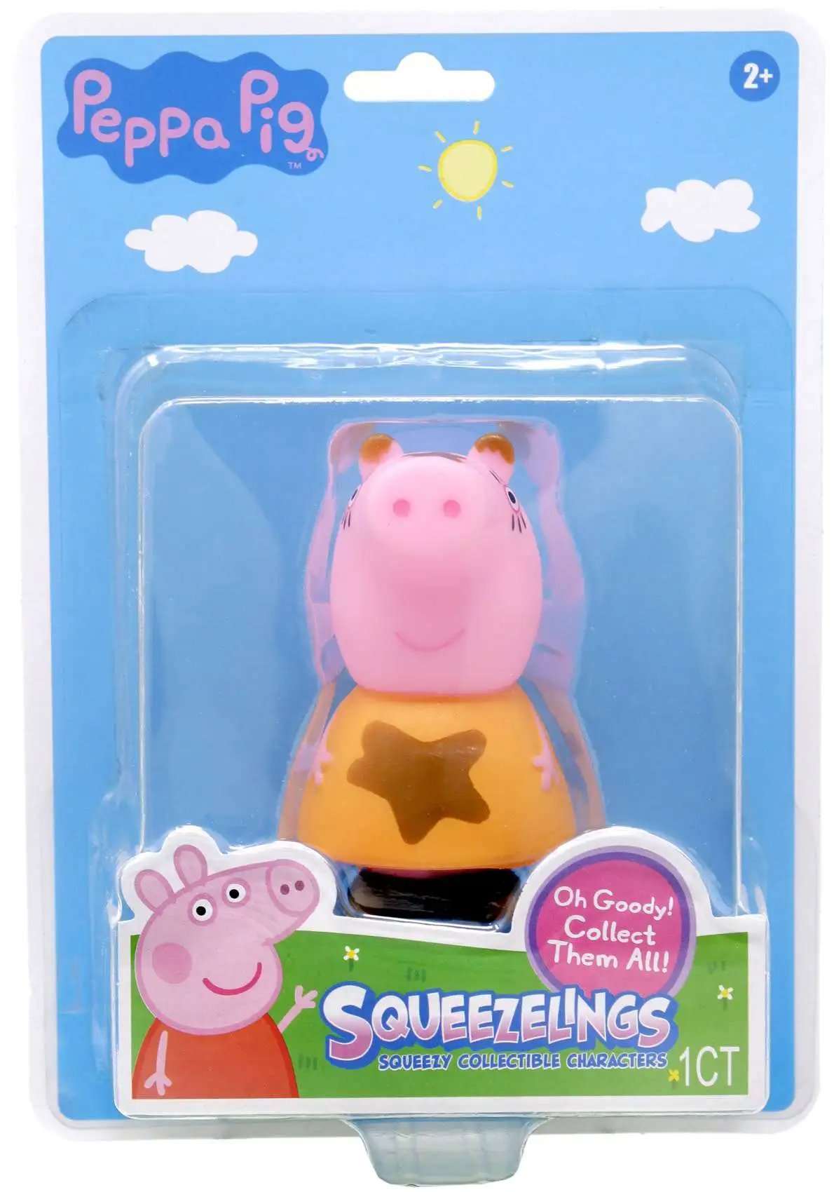 Peppa Pig Squeezelings Mommy Pig 3-Inch Vinyl FIgure [Muddy]