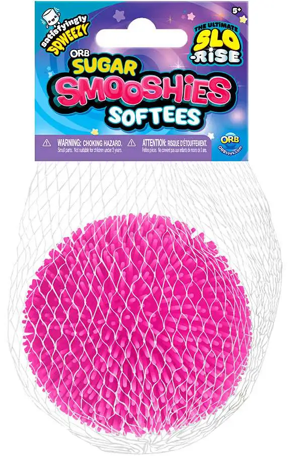 Sugar Smooshies Softees PINK Squishy Toy [Ultimate Slo-Rise, Satisfyingly Sqweezy!]