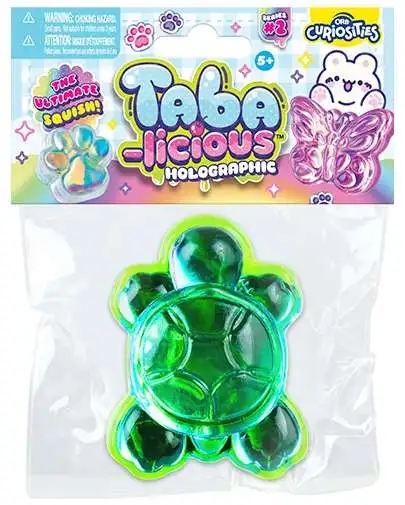 Taba-Licious Curiosities Holographic Turtle 3-Inch Squeeze Toy