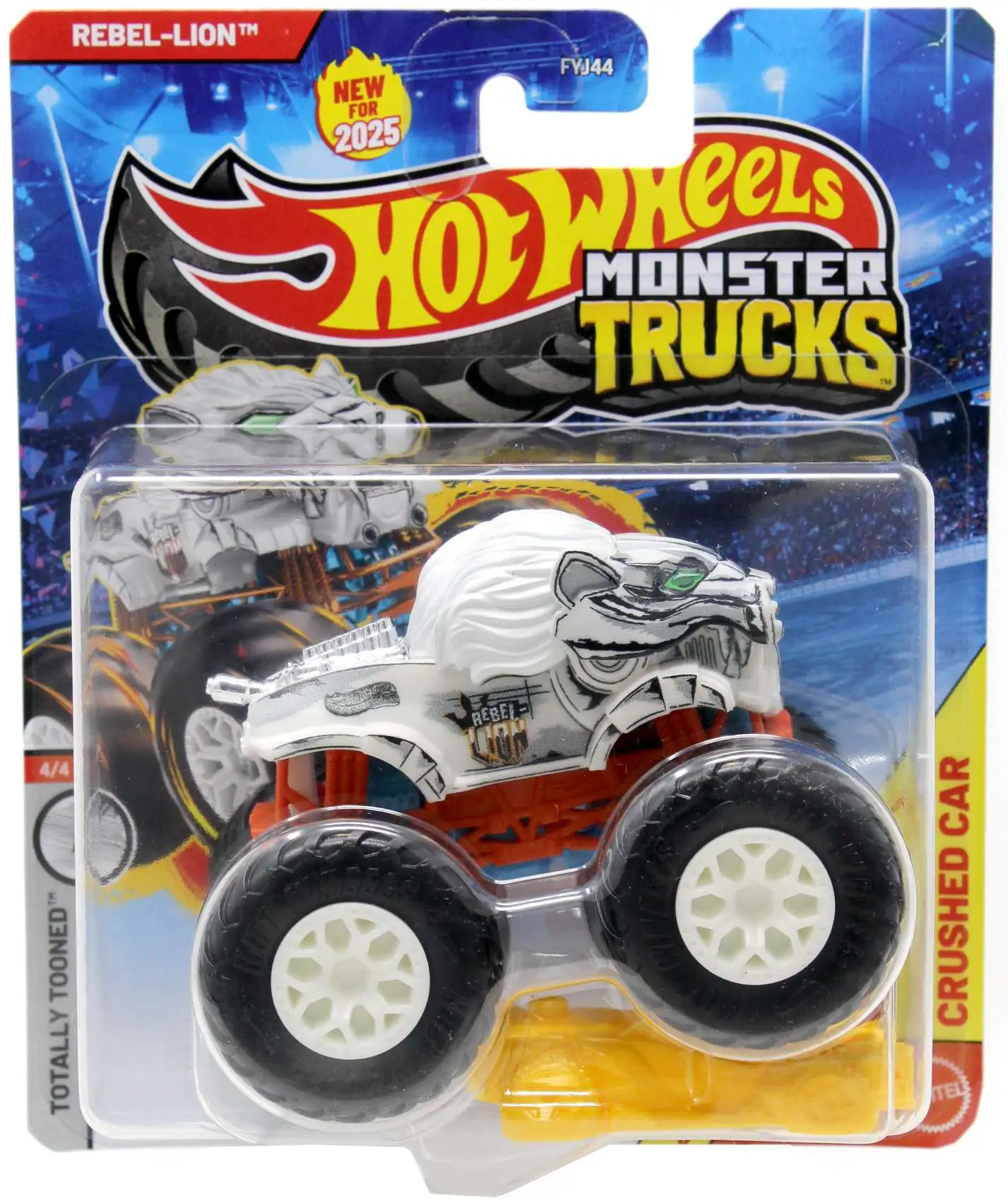 Hot Wheels Monster Trucks LIVE Rebel-Lion Totally Tooned Diecast Car