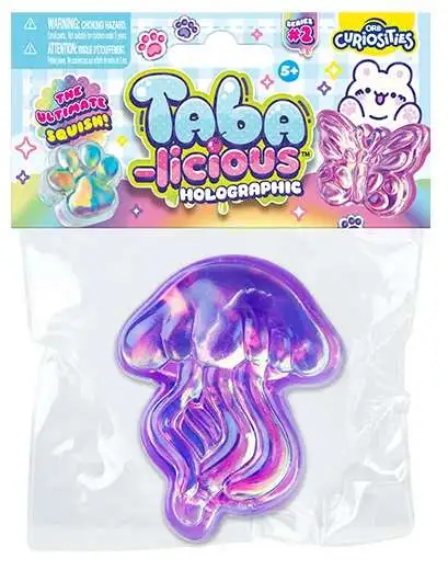 Taba-Licious Curiosities Holographic Jellyfish 3-Inch Squeeze Toy