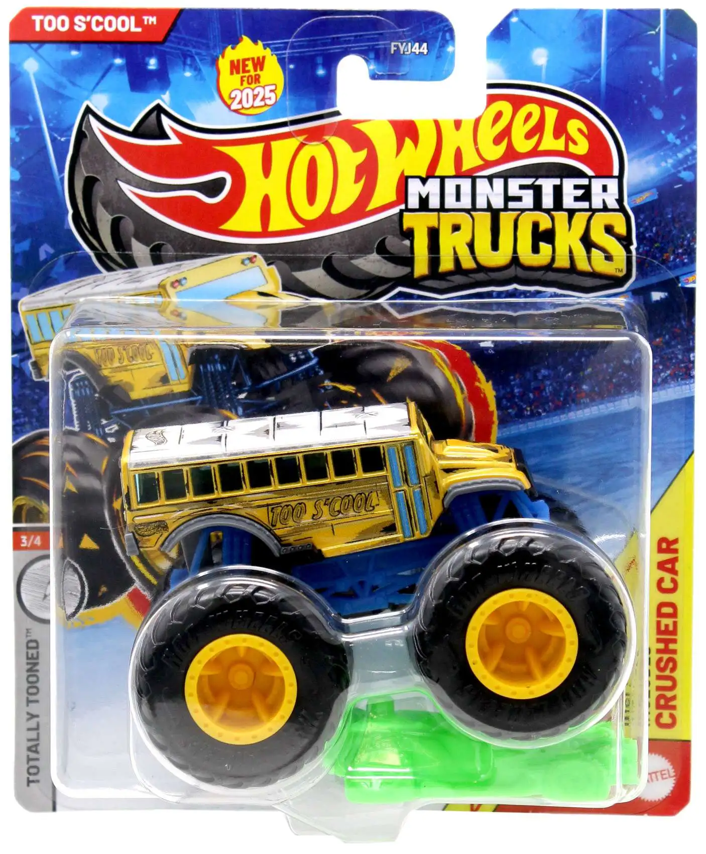 Hot Wheels Monster Trucks Totally Tooned Too S'Cool Diecast Car