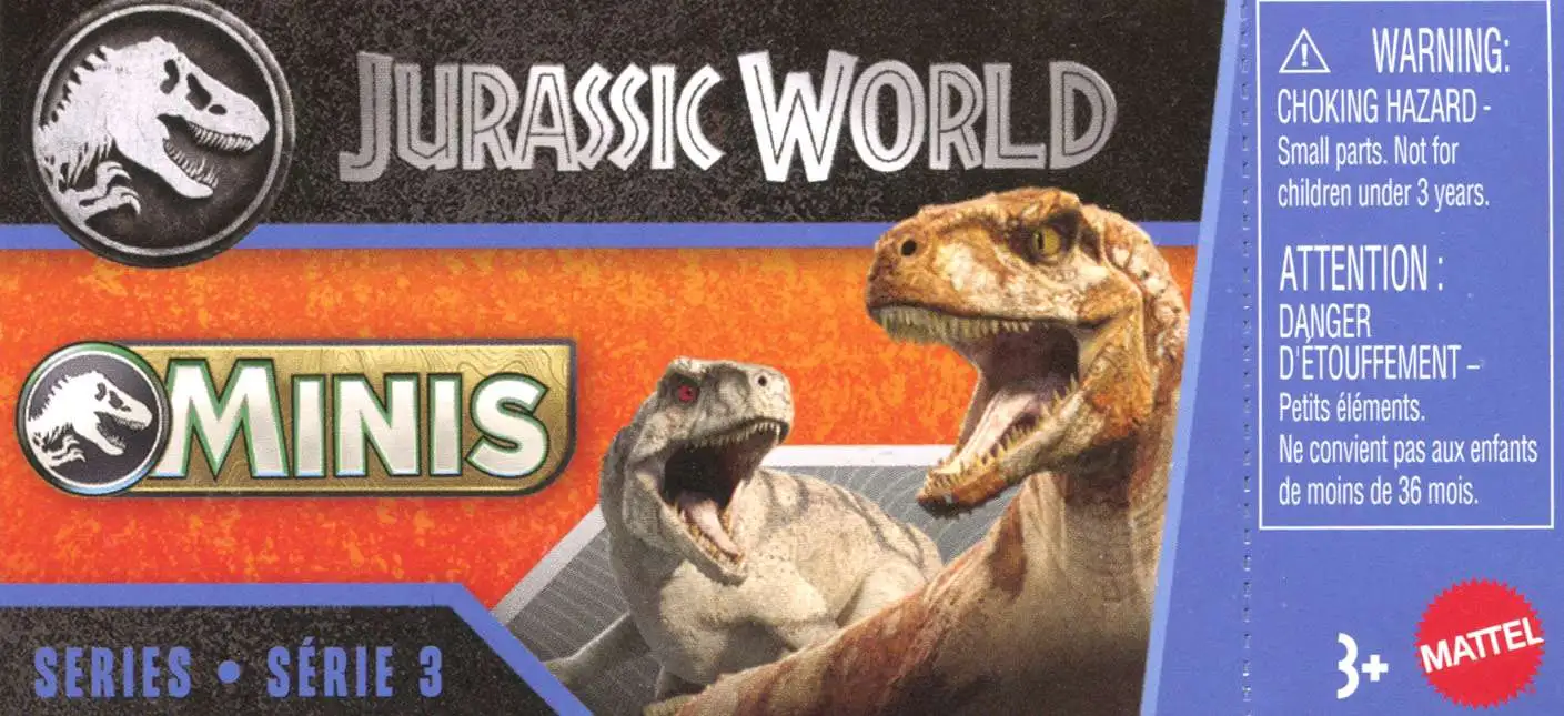 Jurassic World MINIS 2025 Series 3 Mystery Pack [1 RANDOM Extra Large Figure OR 2 Regular Sized Figures]
