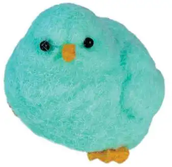 Taba-Licious Curiosities Fluffs Chick 3-Inch Squeeze Toy [Green]