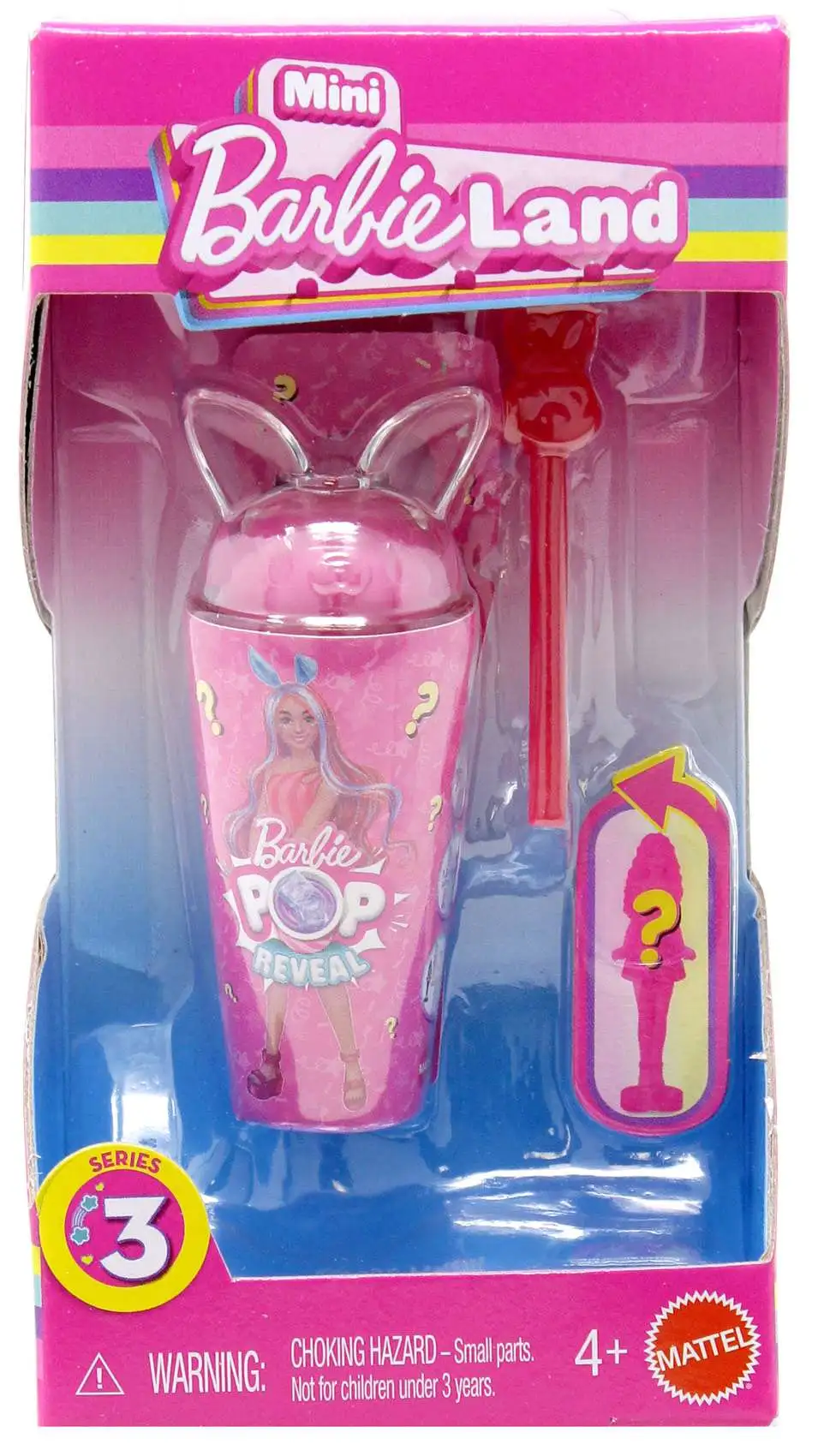 Mini BarbieLand Series 3 POP Reveal (Pink) 1.5-Inch Mystery Pack [1 RANDOM Mini Figure]
