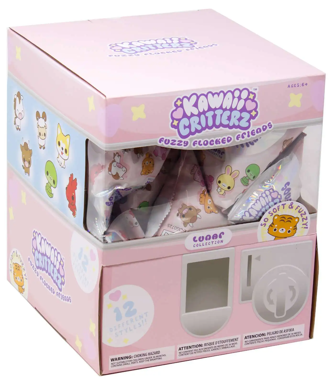 Kawaii Critterz Fuzzy Flocked Friends Lunar Collection Mystery Box