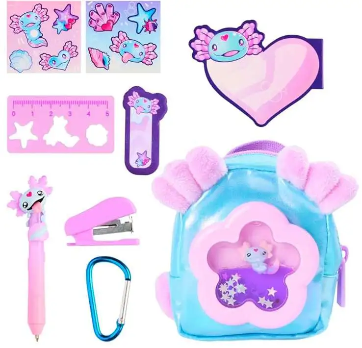 Shopkins Real Littles Liquid Charms Backpacks! Axolotl Love Mystery Pack