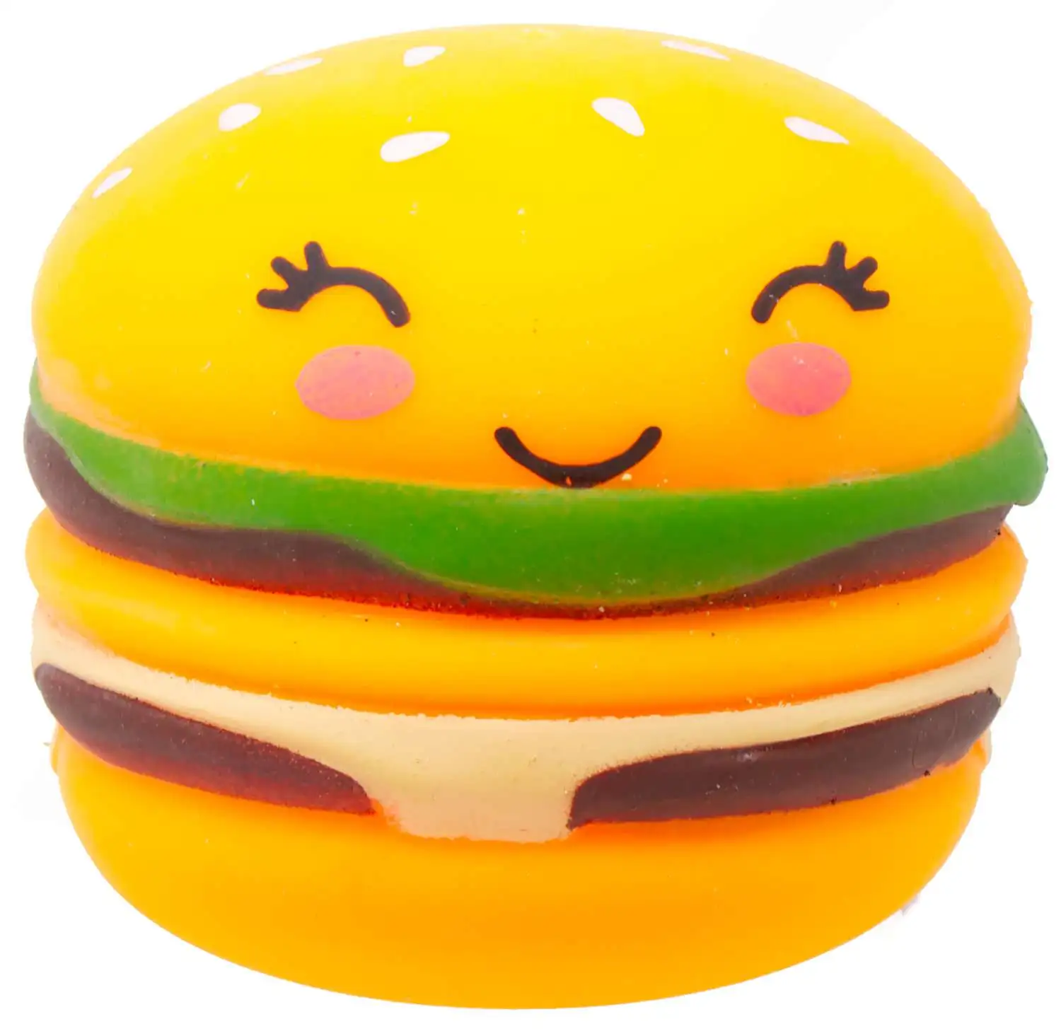 Food Pinch Toy Slow Rebound Hamburger 3.5-Inch Squeeze Toy