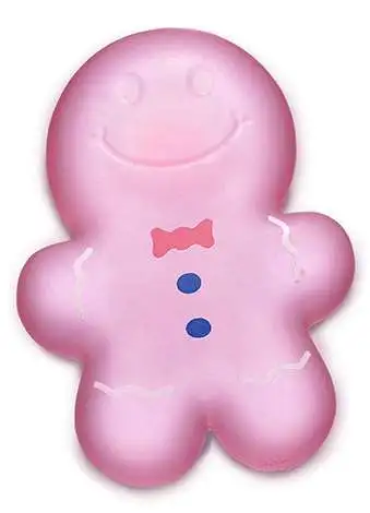 Super Duper Sugar Squisher Gingerbread Man PINK Squish Toy