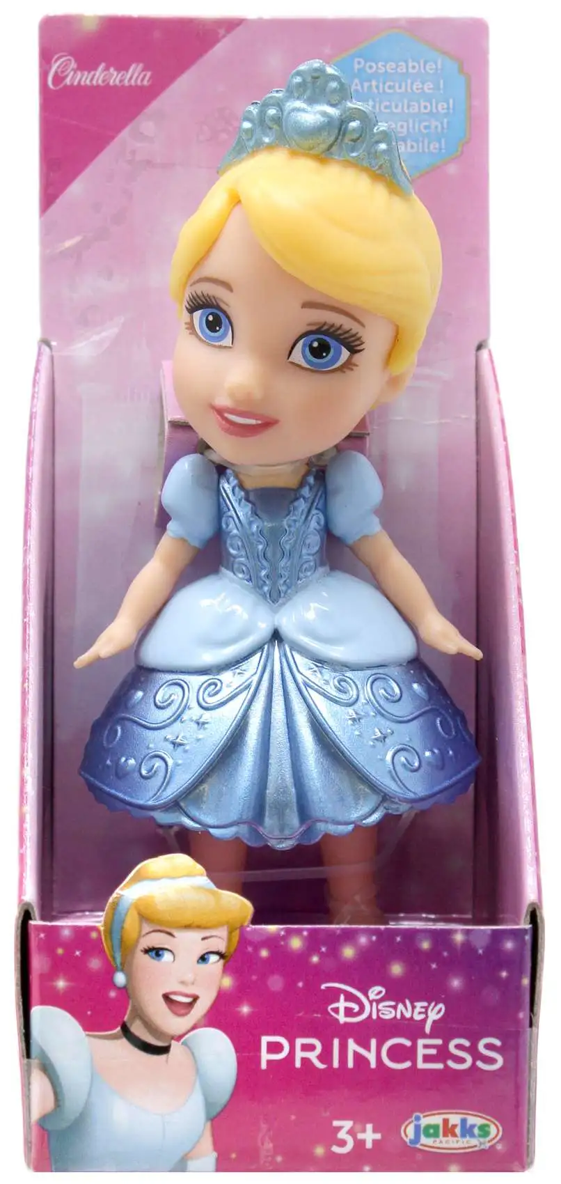 Disney Princess Posable Cinderella 3-Inch Mini Figure [Metallic]