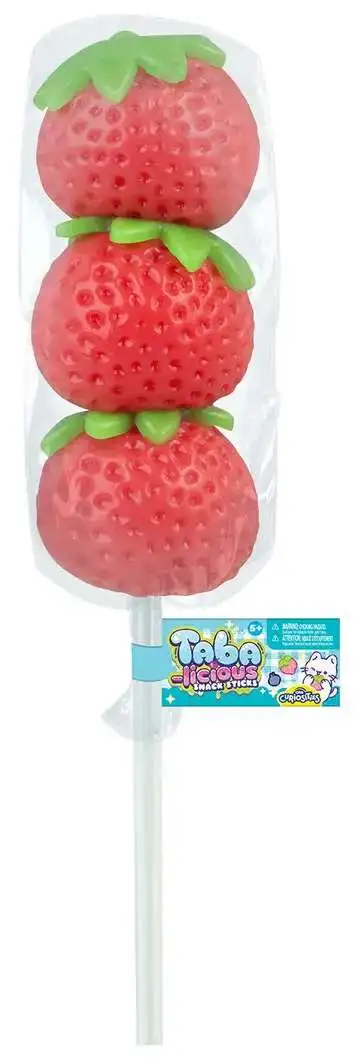 Taba-Licious Snack Sticks Strawberries 4-Inch Squeeze Toy