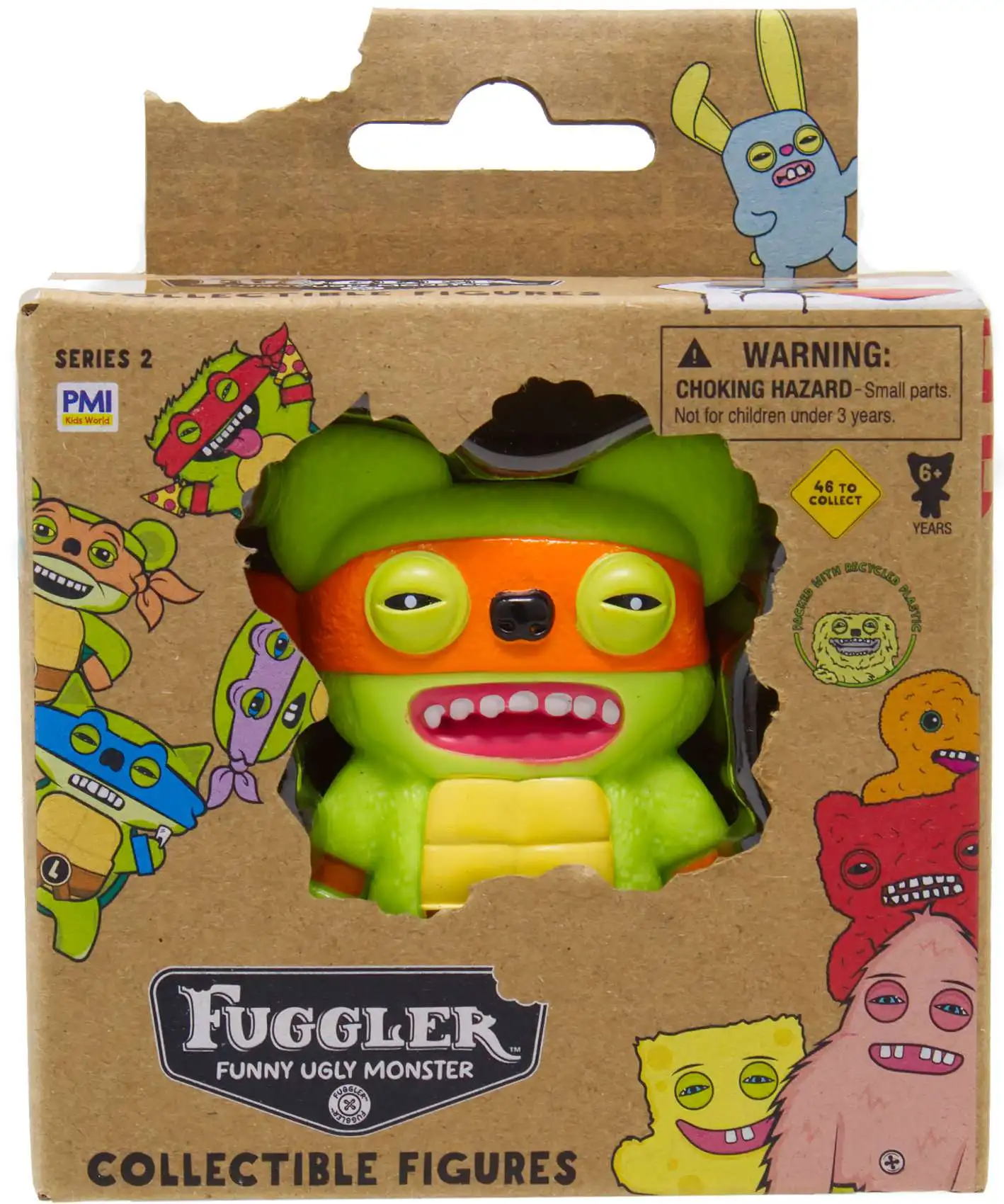 Fuggler Teenage Mutant Ninja Turtles Series 2 Michelangelo 2.5-Inch Mini Figure
