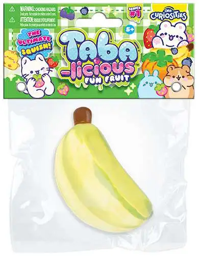 Taba-Licious Fun Fruit Banana 3-Inch Squeeze Toy